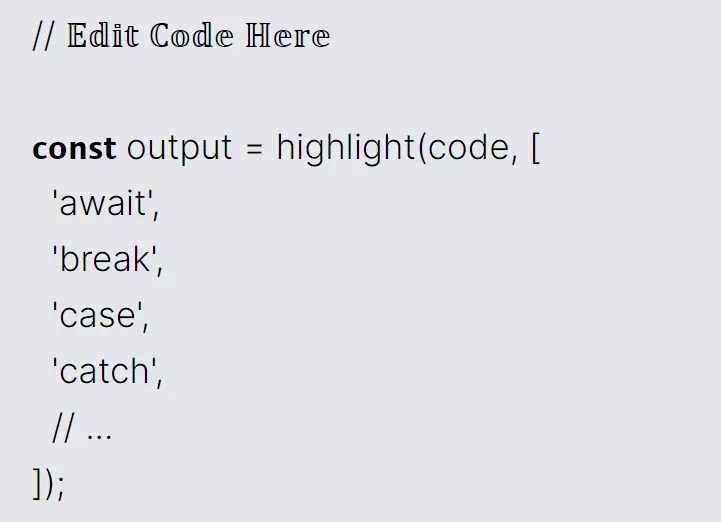 Simlpe Syntax Highlighter Using Unicode Unilight CSS Script