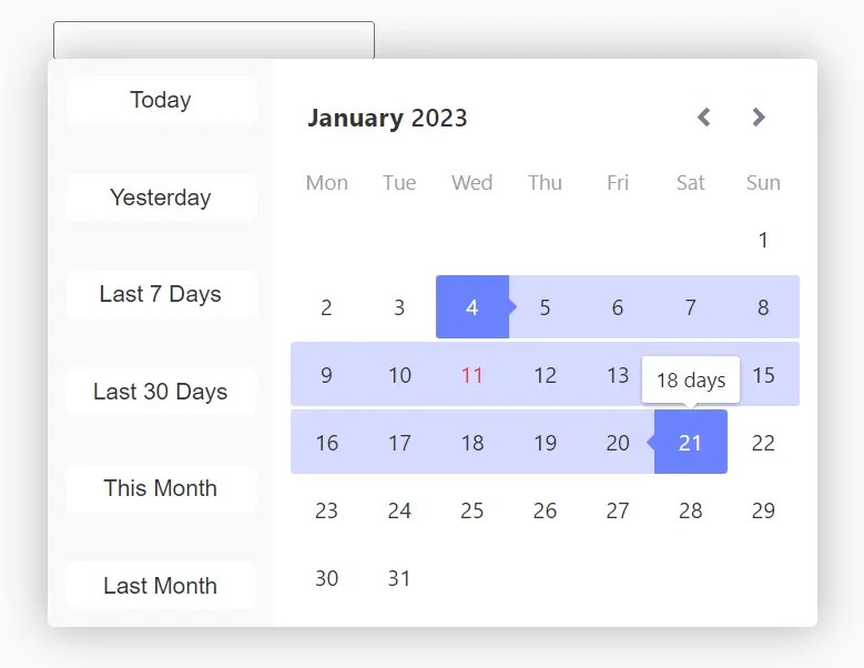 Fullfeatured Data & Time Picker Component Easepick CSS Script