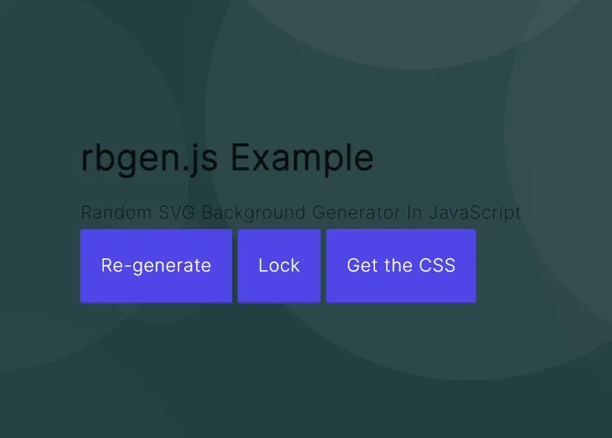 Random SVG Background Generator In JavaScript rbgen.js CSS Script