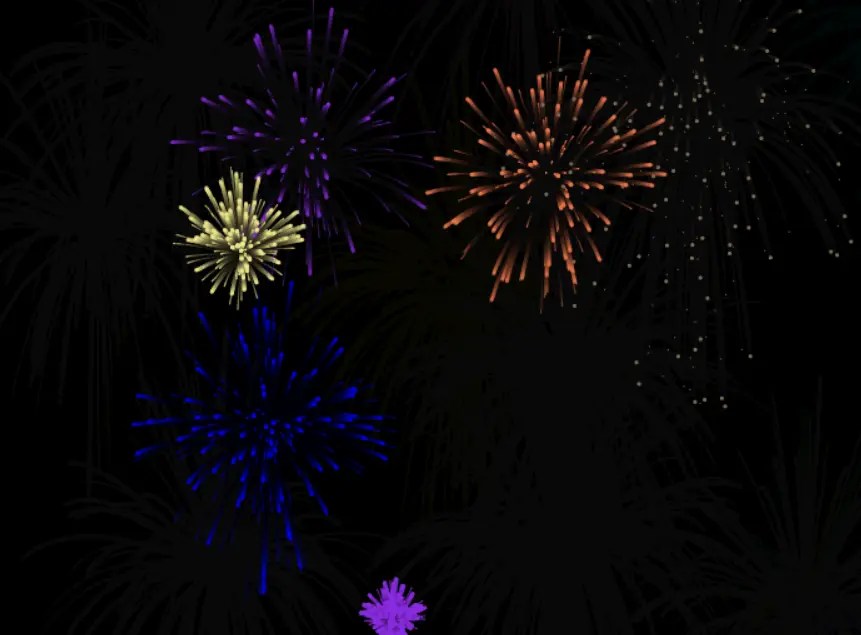 Create Stunning Random Fireworks Effects Using JavaScript Fireworks