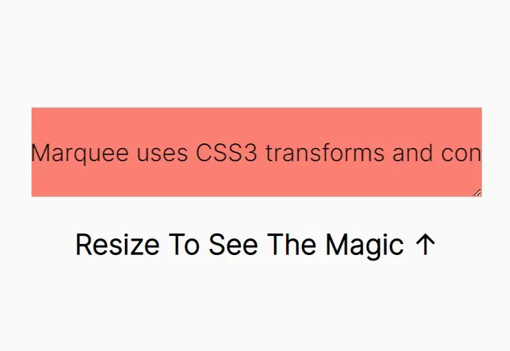 Responsive Text Scrolling Effect Pure CSS Marquee CSS Script