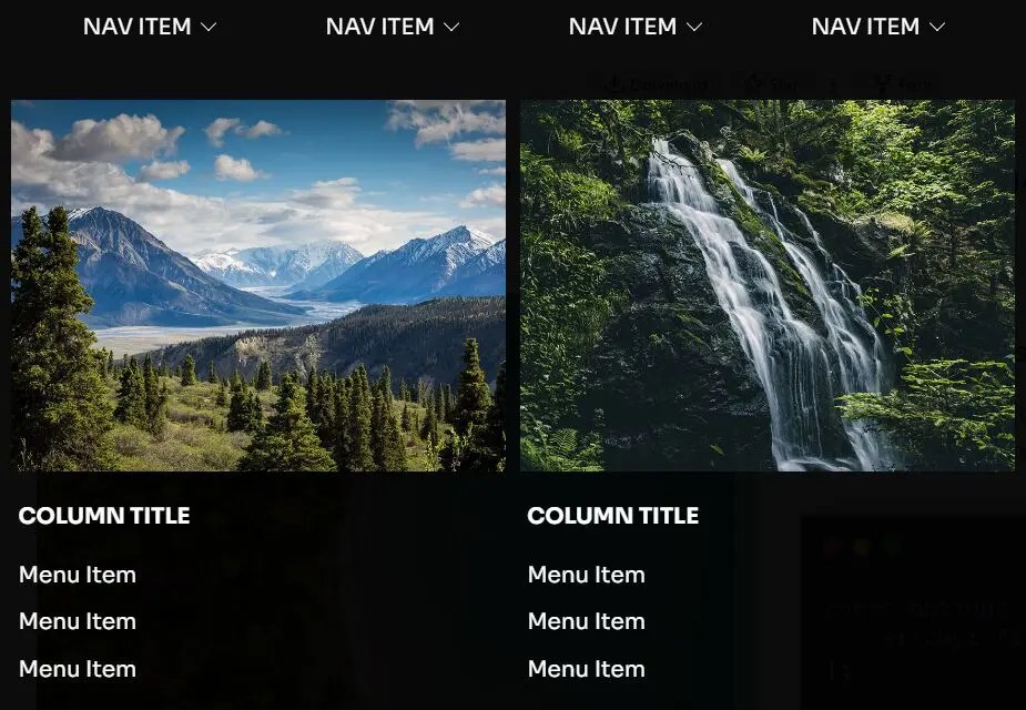 Responsive Sticky Mega Menu SnazzyMenu.js CSS Script
