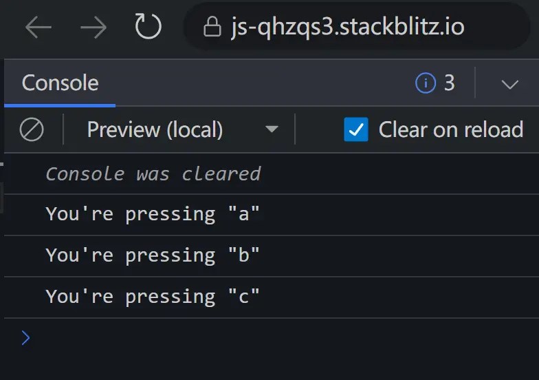 Bind Custom Functions To Keys And Key Combos Keystrokes.js CSS Script