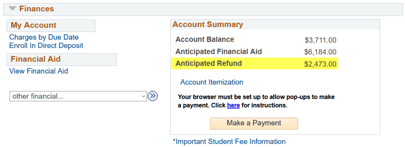 How to Read Your Student Account Student Financial Services CSUSM