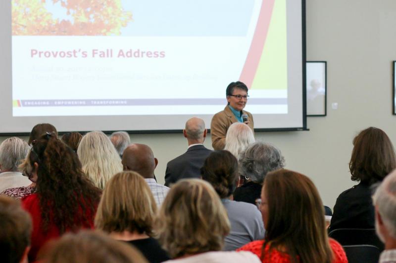 Provost Greer Uses Fall Address as Springboard into Year Ahead
