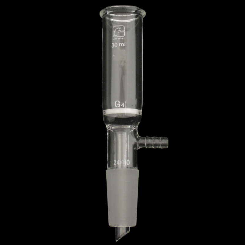 30mL Glass Filtration Buchner Funnel, Fine Porosity, 24/40, Vacuum