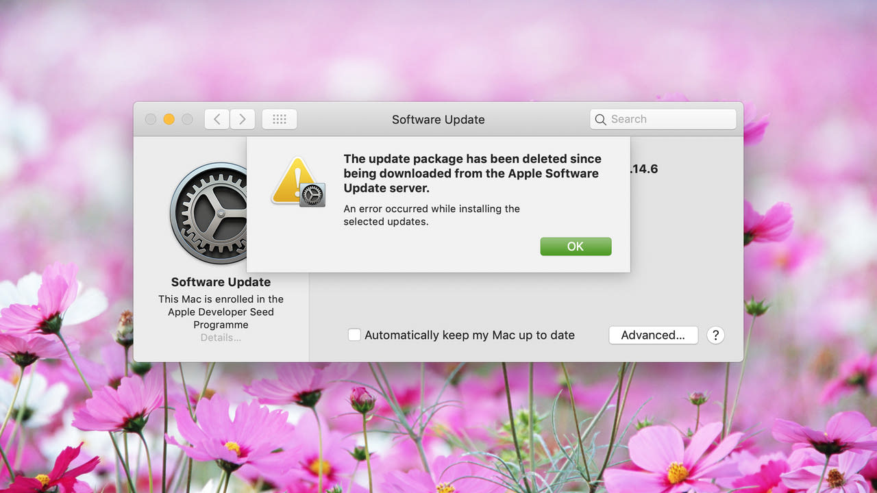 How to fix MacOS “update package has been deleted” errors Ctrl blog