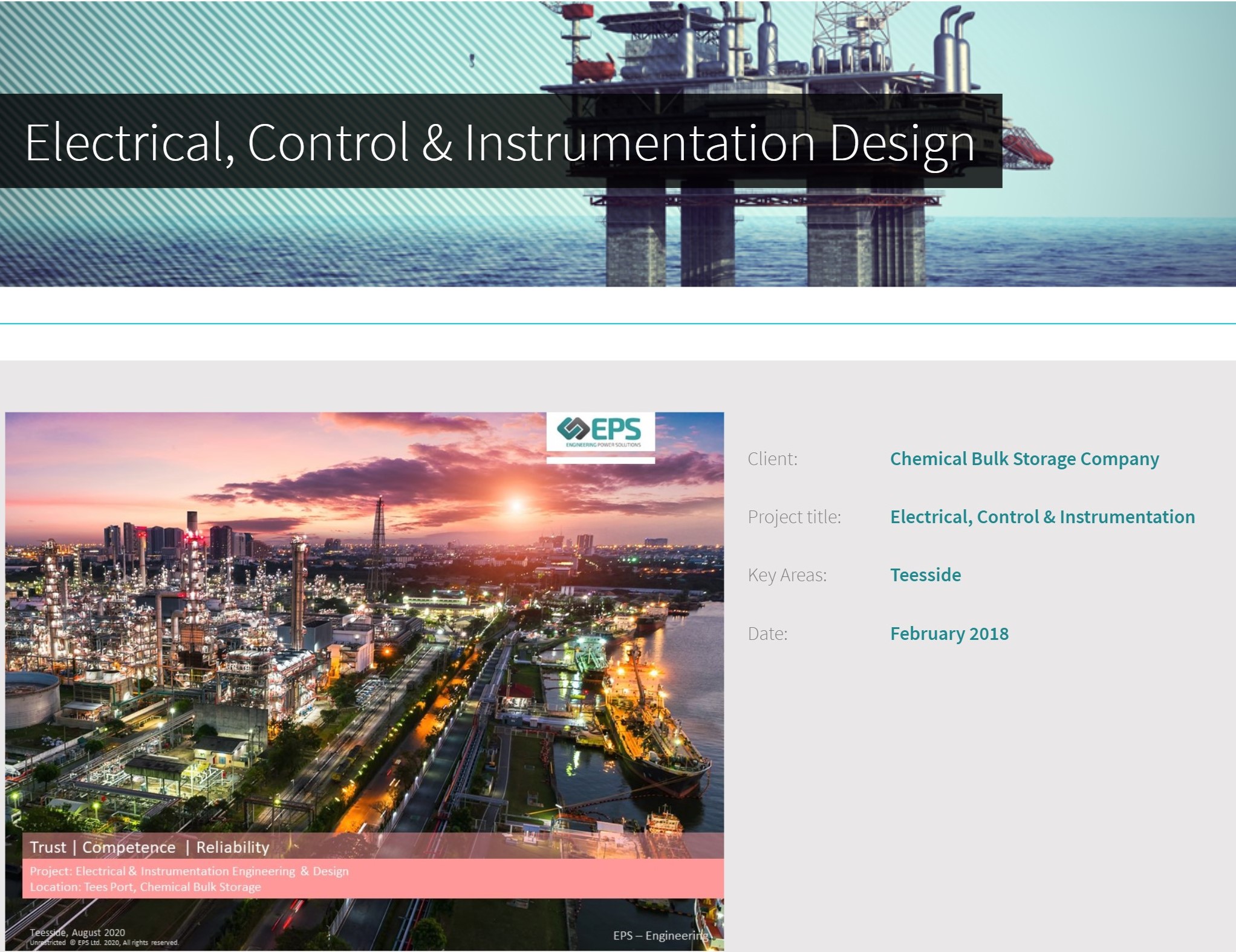 Electrical control & Instrumentation design CTRLNG