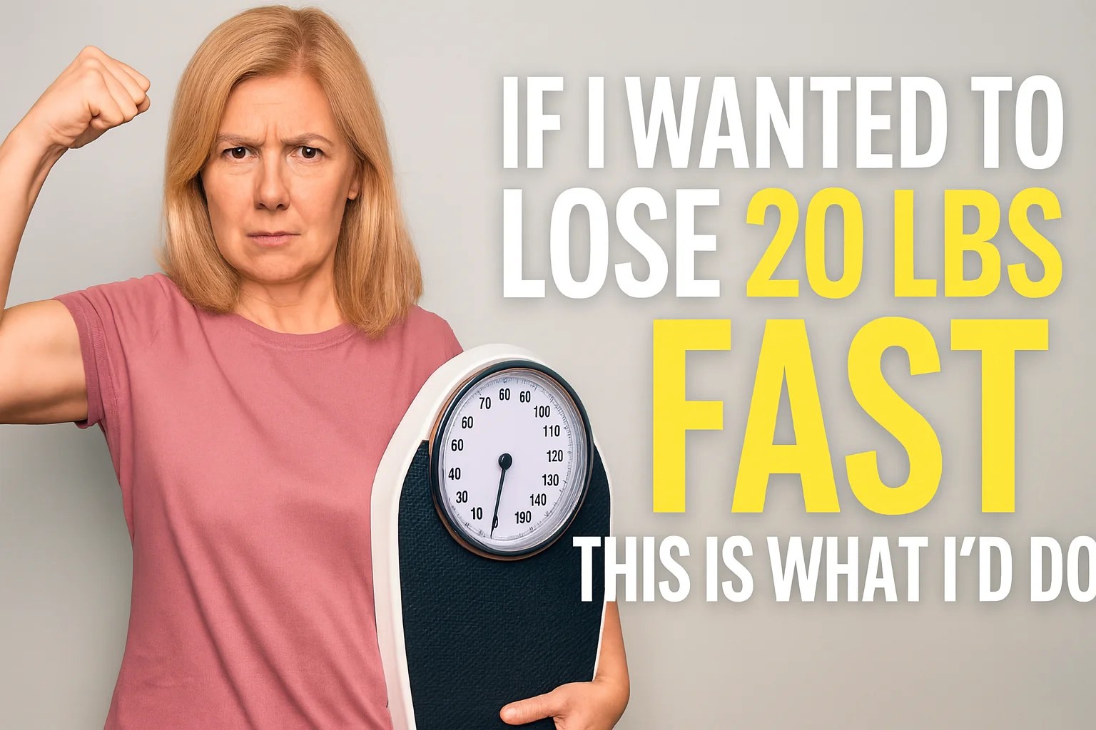 If I Wanted to Lose 20 Pounds Fast, Here’s What I’d Do