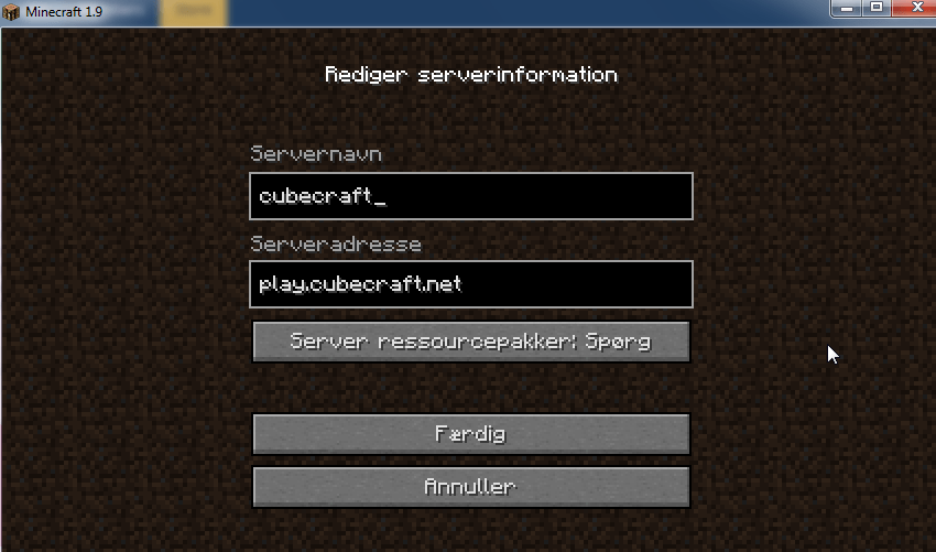trouble accessing server CubeCraft Games