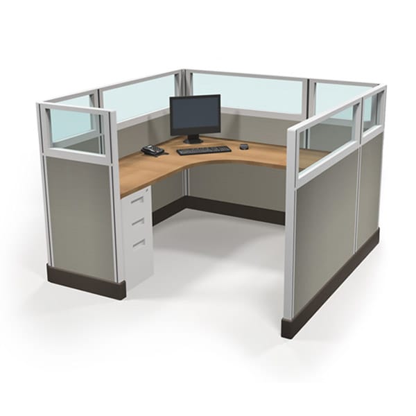 47" tall 4' x 4' office cubicles Cube Solutions