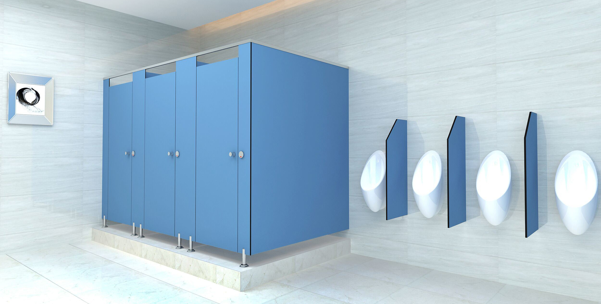 Kompakt okul wc kabinleri Hasad Cubicle