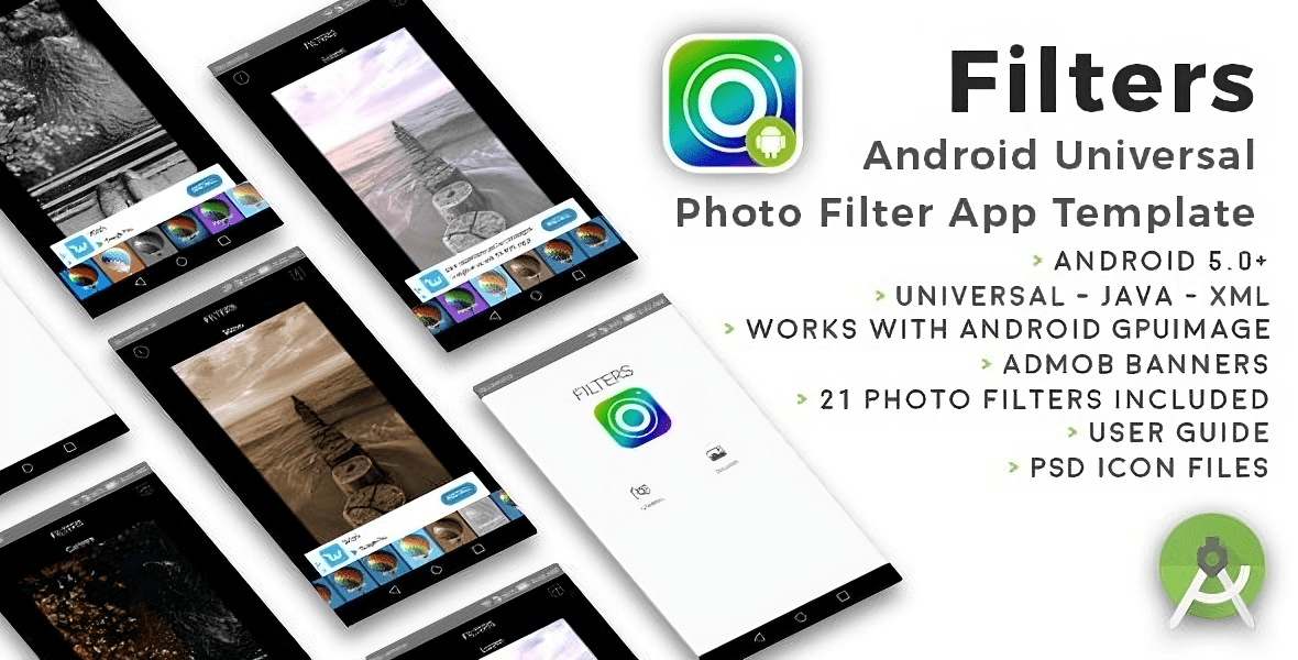 Filters Android Universal Photo Filters App Template CubyCode iOS