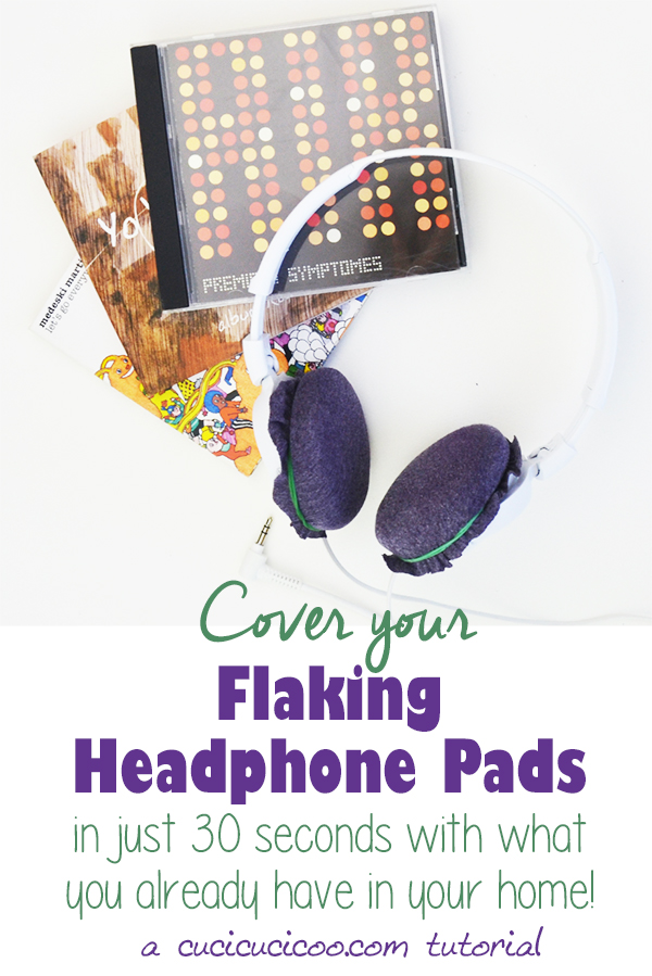 Quick 30second fix for flaking headphone pads Cucicucicoo