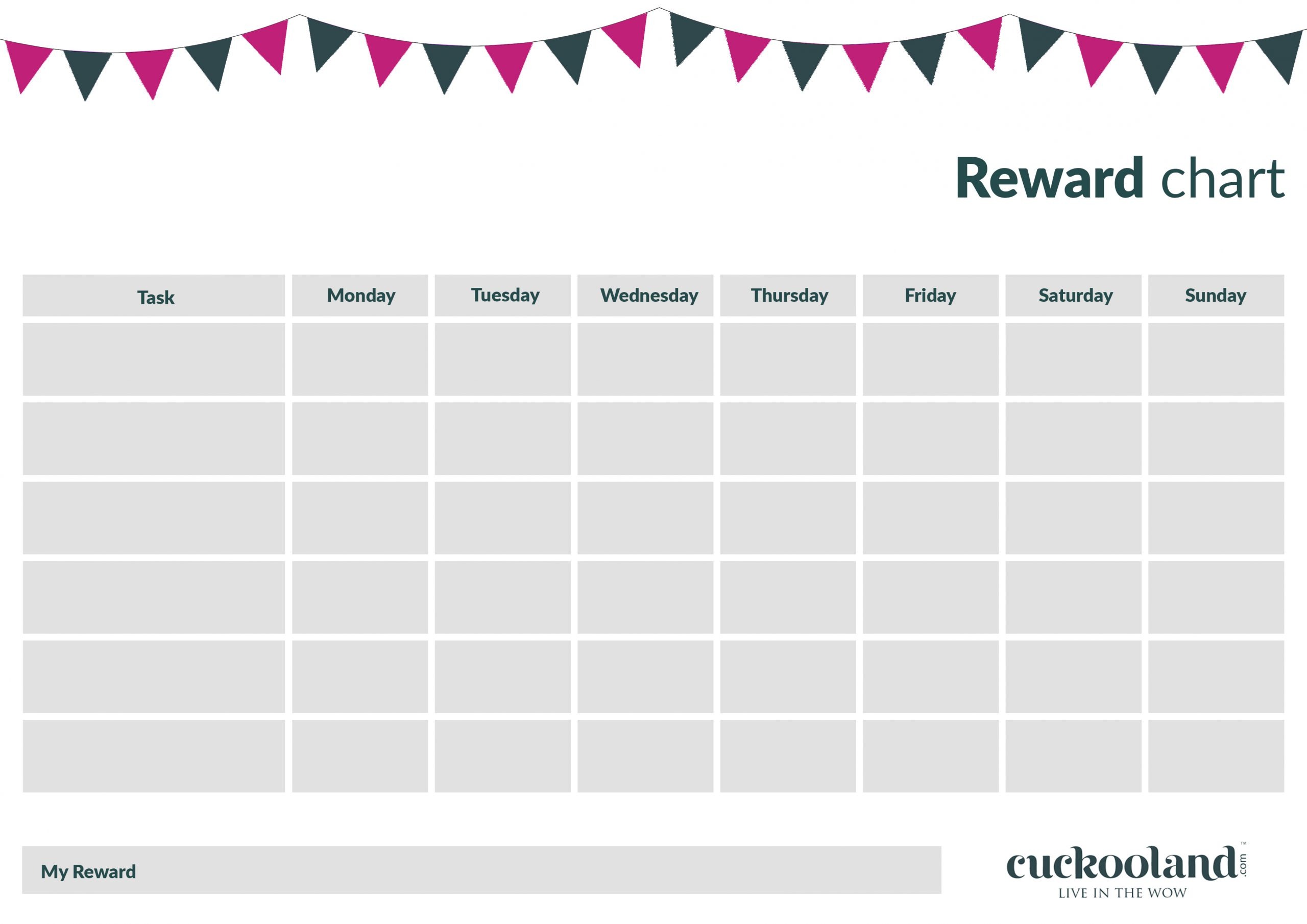 Printable reward charts for kids Cuckooland Printable reward charts for kids Cuckooland