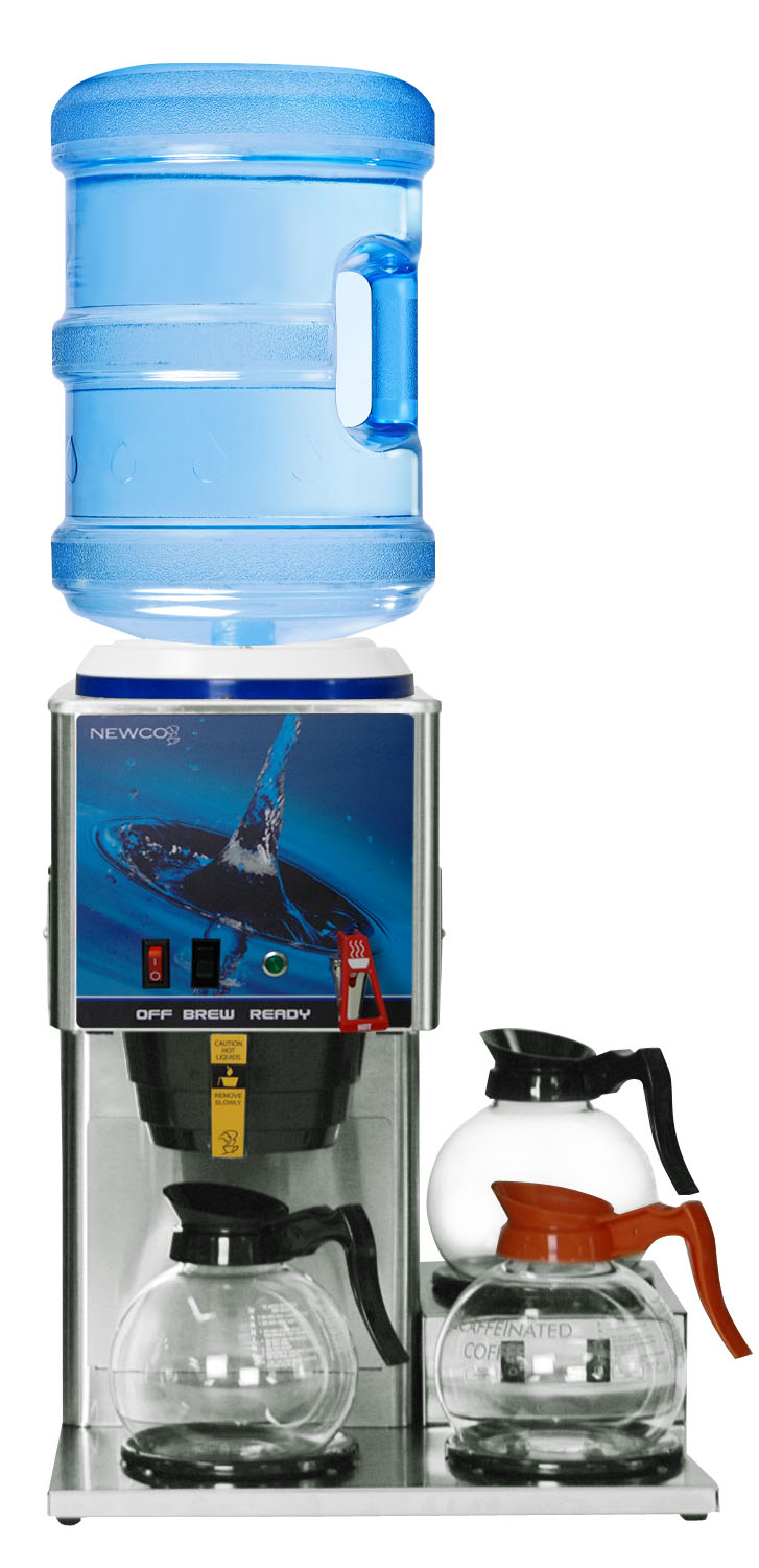 Newco KB3F Bottled Water Brewers 3 Lower Inline Glass Bowl w/Faucet