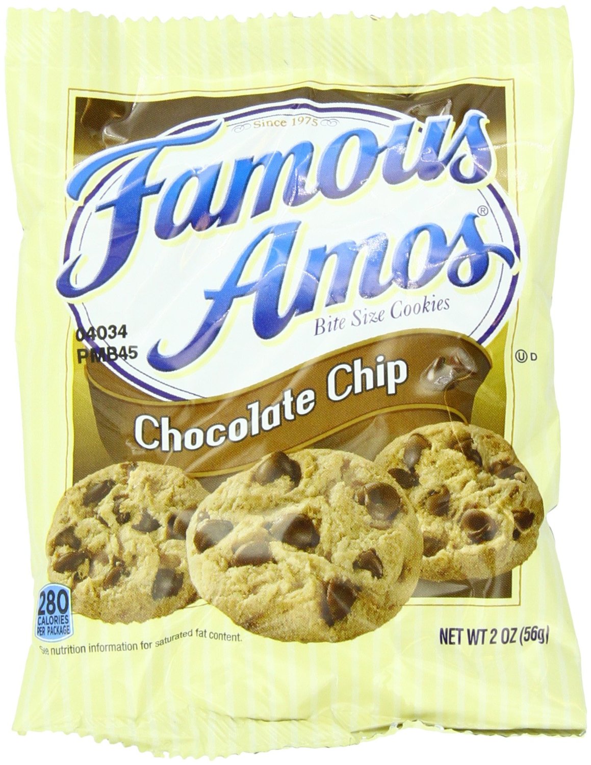 Famous Amos Chocolate Chip Cookies, 2 oz Each, 60 Bags Total