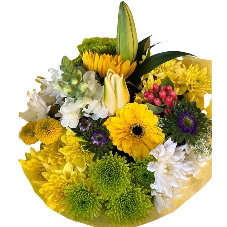 Yellow Mixed Flower Bouquet · Cuddlez n Flowers