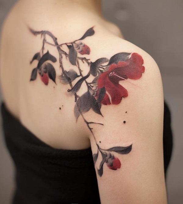 65+ Beautiful Flower Tattoo Designs | Cuded 669_x_600_jpg