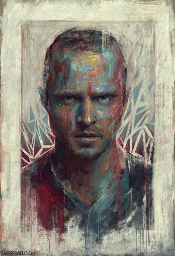 Portrait Illustrations by Sam Spratt Cuded