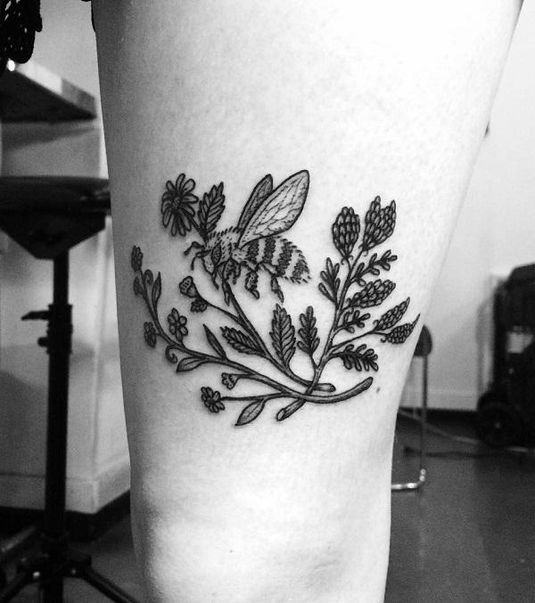 75 Cute Bee Tattoo Ideas | Cuded 677_x_600_jpg