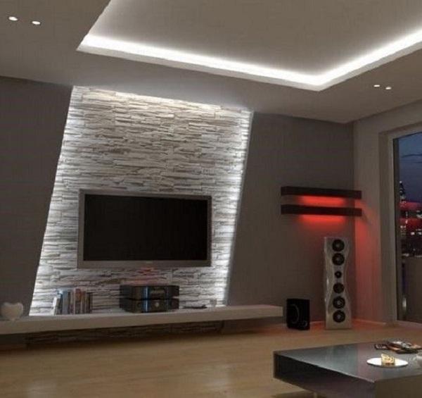 Tv Wall Ideas Stone at Phillip Pusey blog