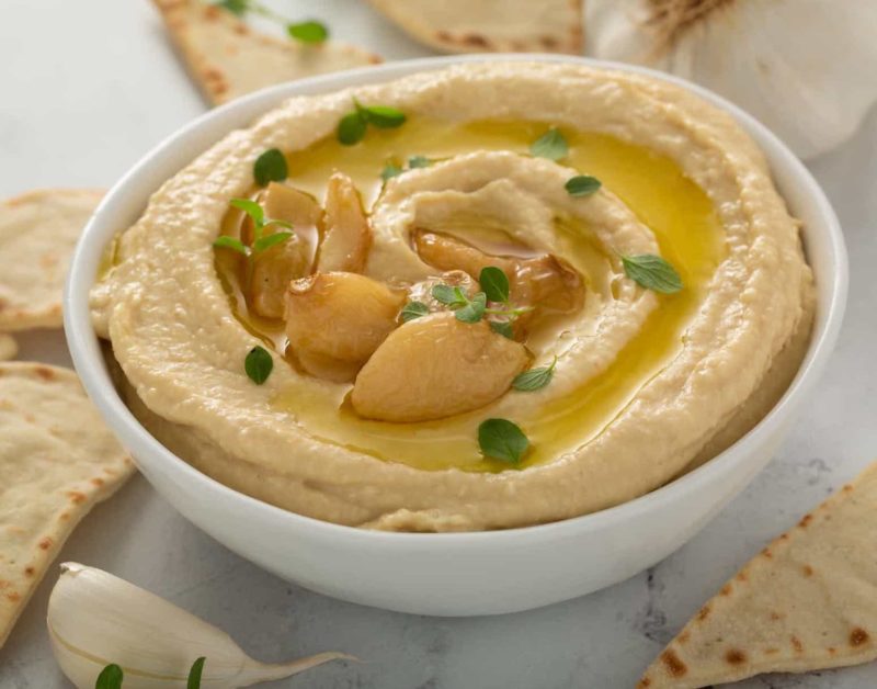 Roasted Garlic Hummus Cukebook