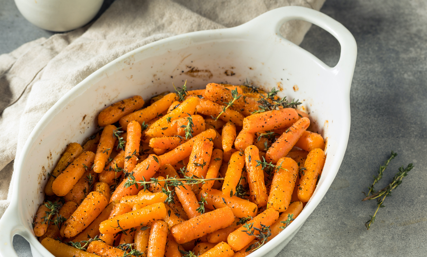 OvenRoasted Carrots With Thyme KidneyFriendly