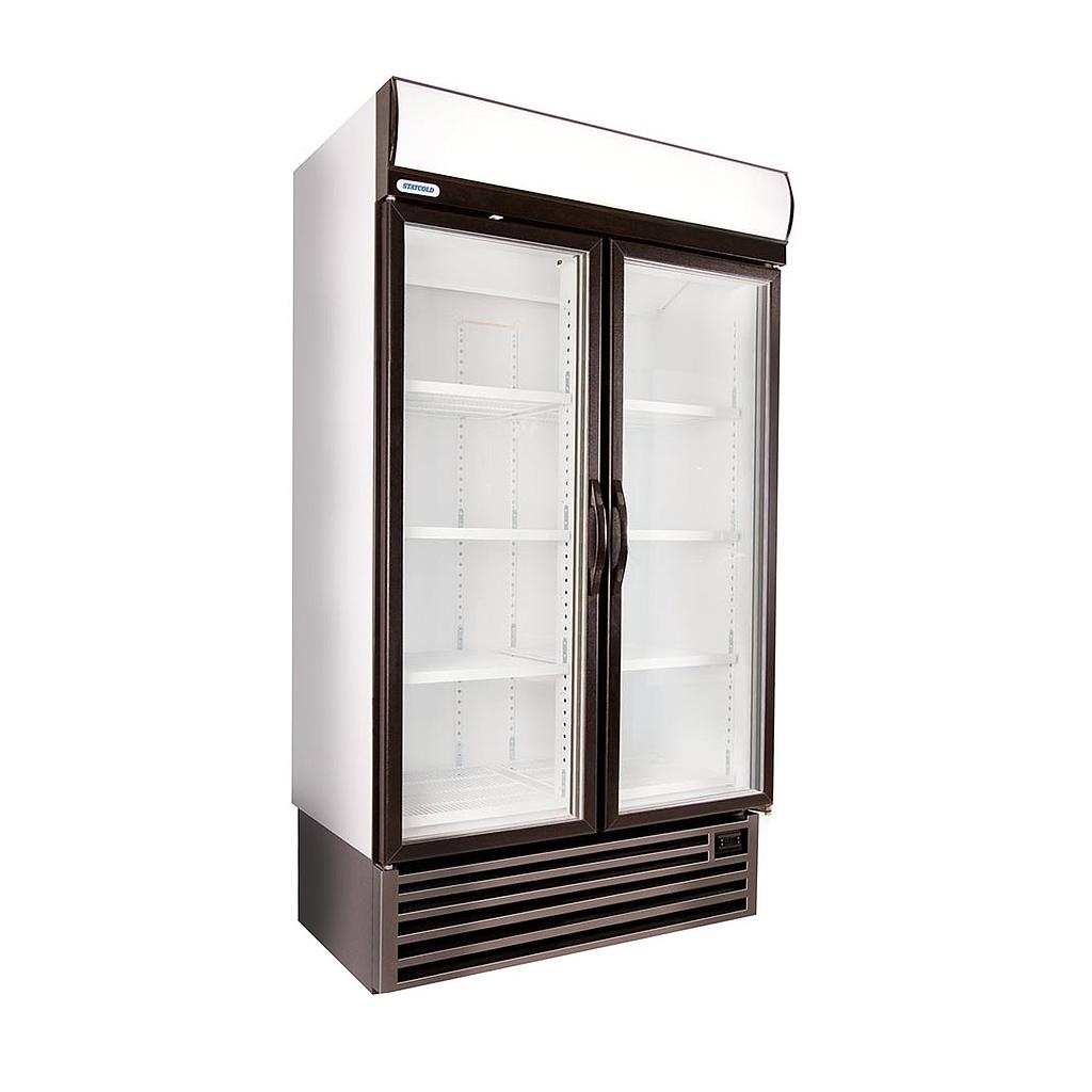 HD1140F Double Glass Door Display Freezer Culinary Equipment Company
