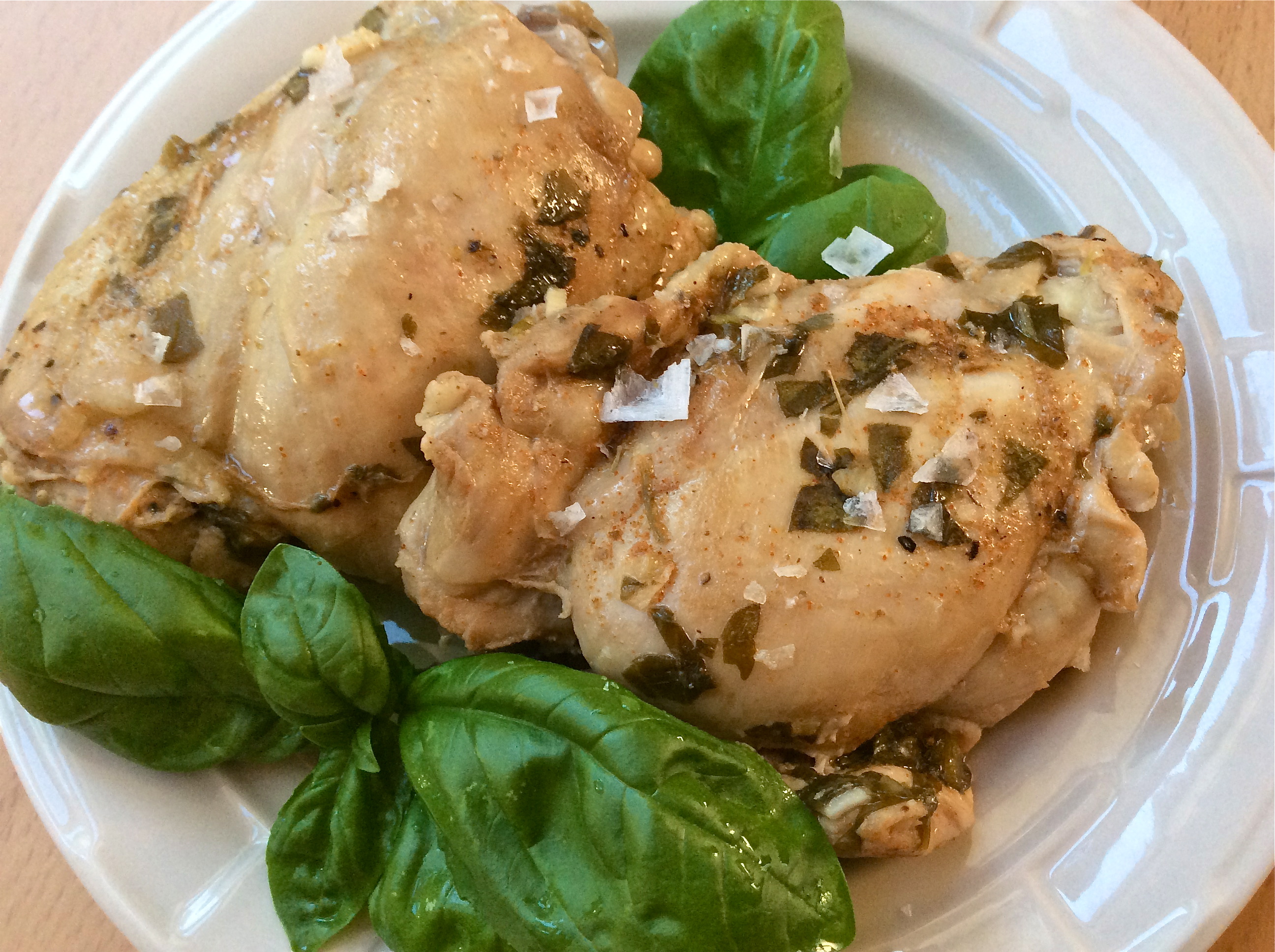 Summer Basil Marinated Chicken Thighs Culinary Concerto