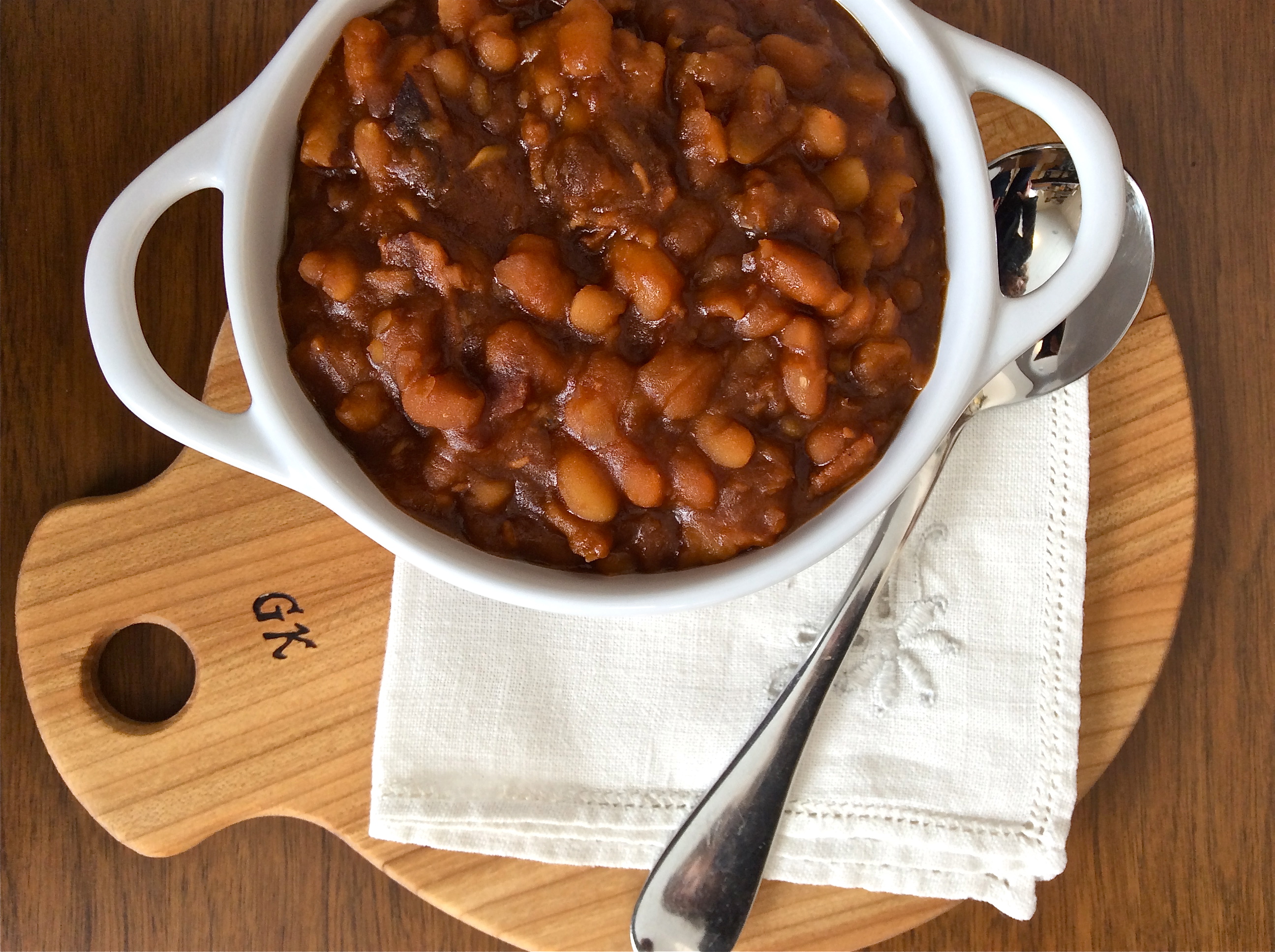 Big Batch of Bourbon Baked Beans Culinary Concerto