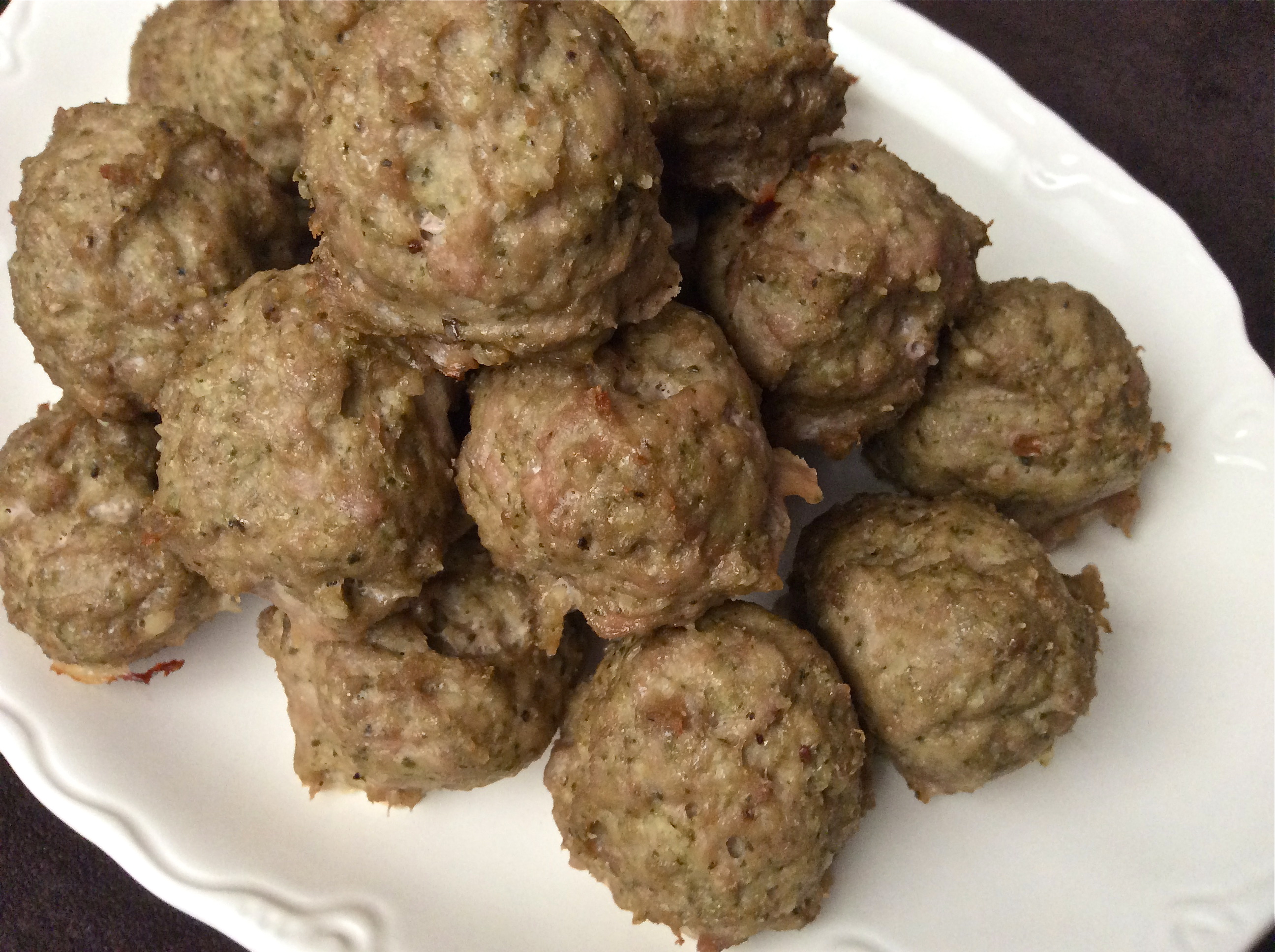 Turkey and Pesto Meatballs Gluten and Dairy Free Culinary Concerto