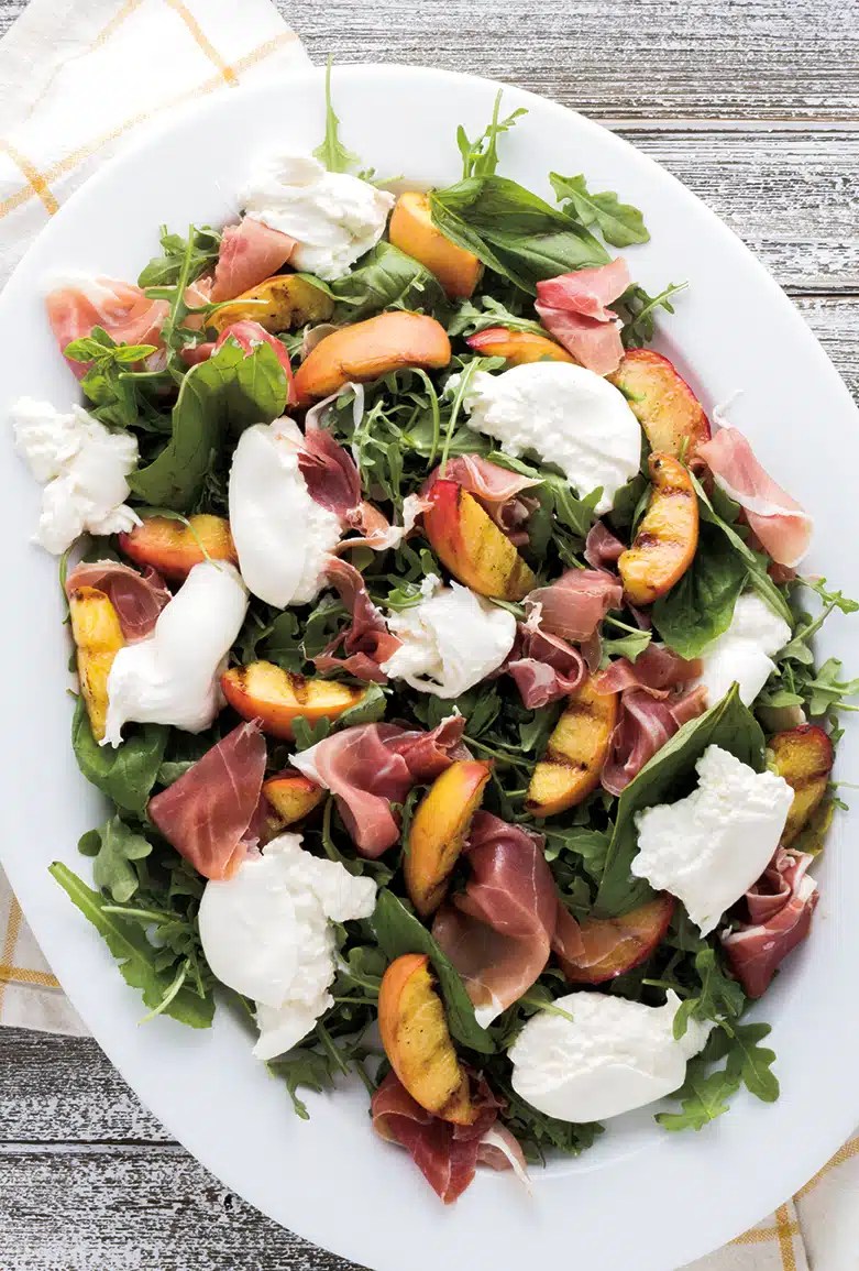 September Recipe of the Month Grilled Peach Salad Culinary Crafts