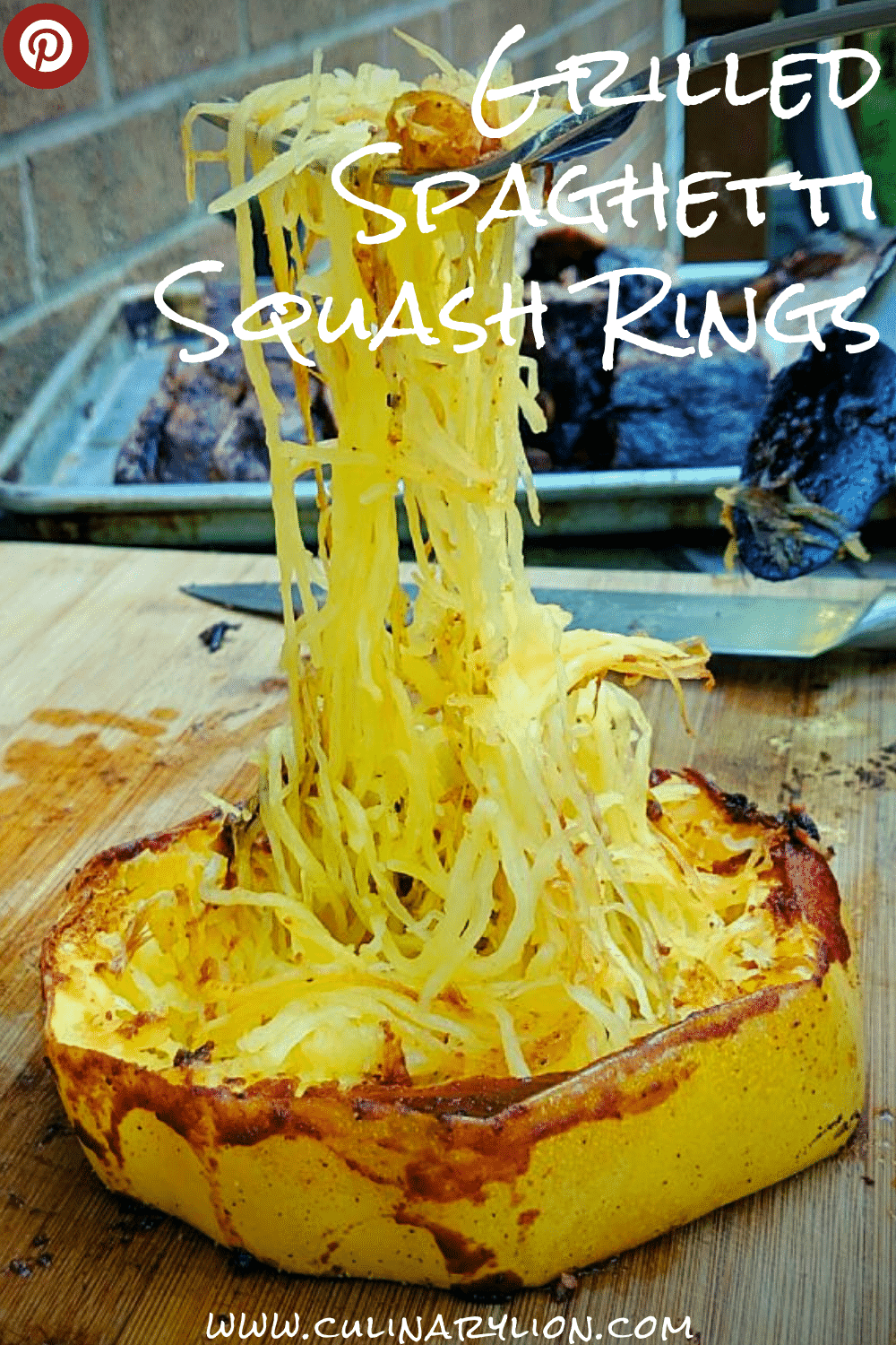 Low Carb Grilled Spaghetti Squash Rings Culinary Lion