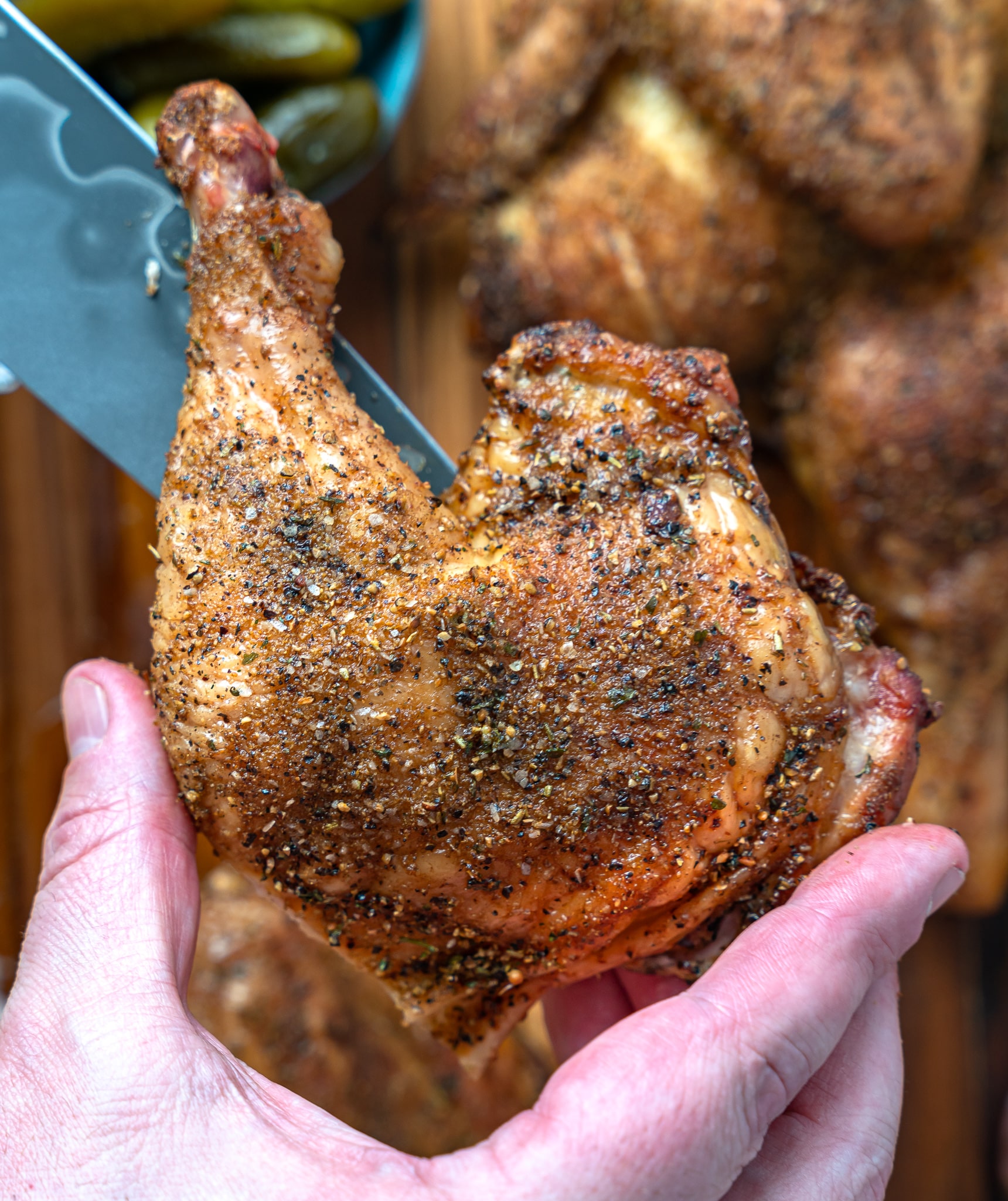 Pellet Grill Keto Smoked Half Chicken Culinary Lion