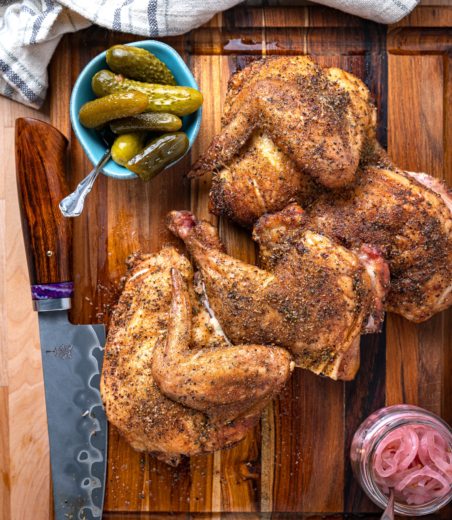 Pellet Grill Keto Smoked Half Chicken Culinary Lion