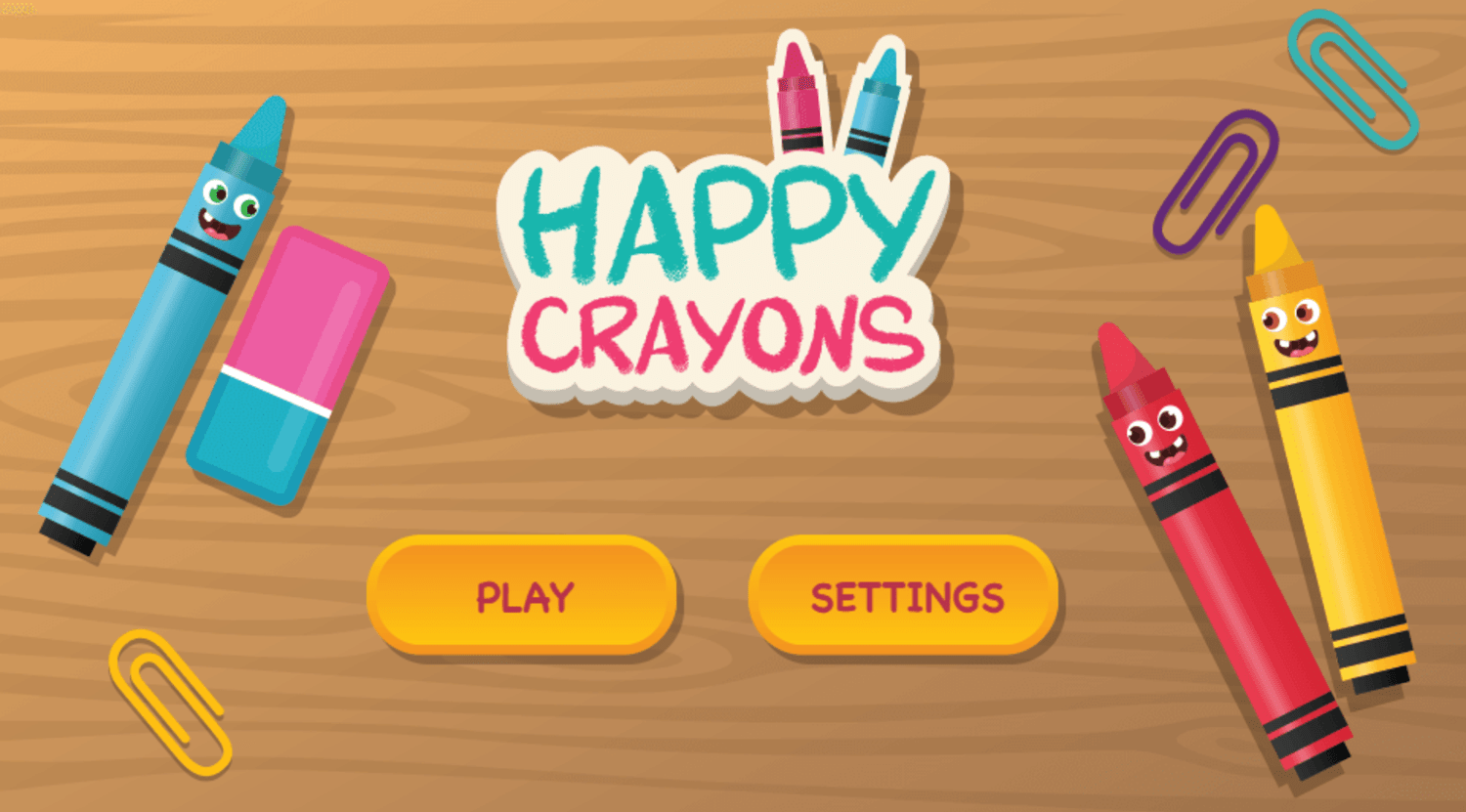 Happy Crayons Game Free Online Virtual Coloring Book Video Game for Kids