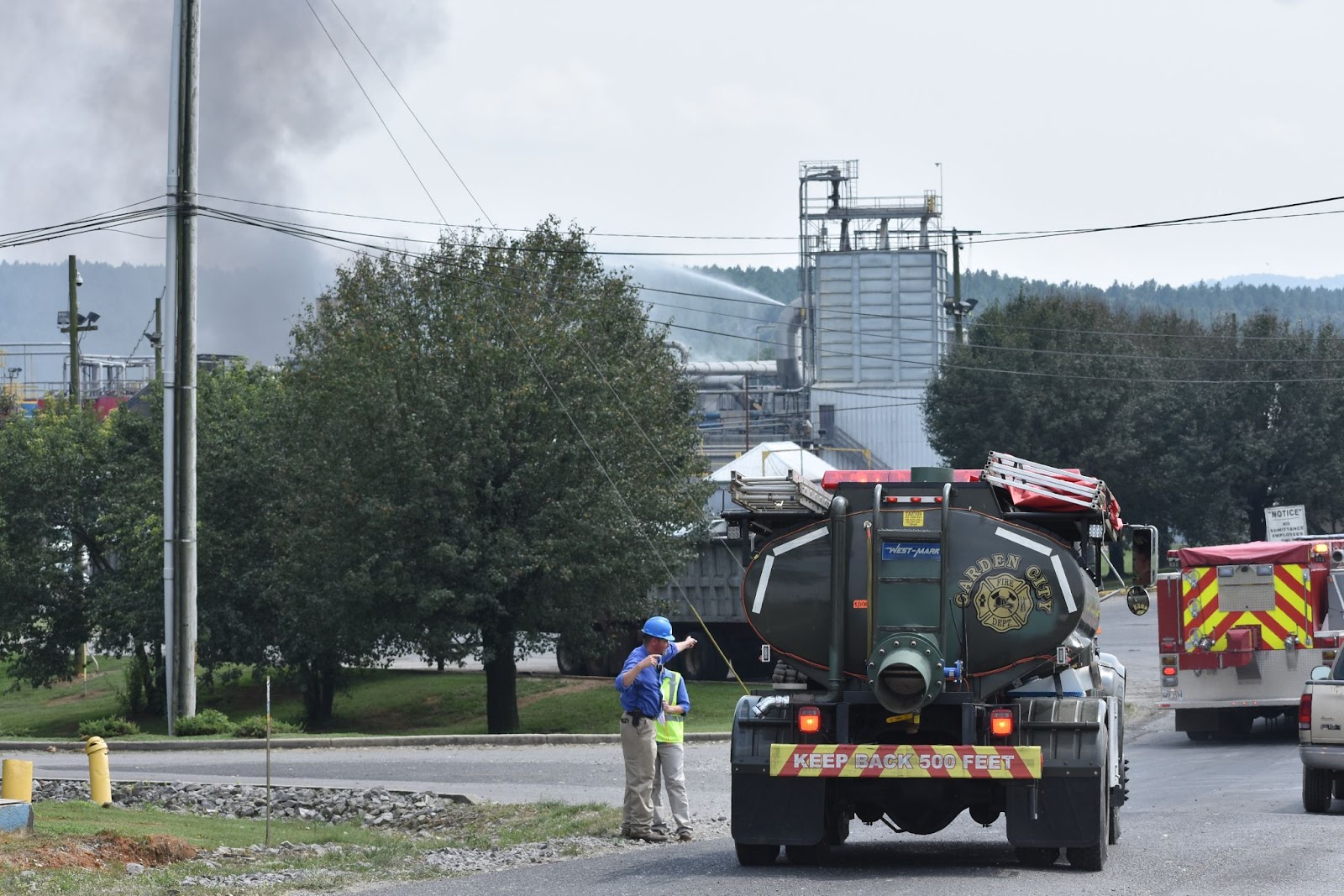Building in flames at Tyson/River Valley Ingredients plant near