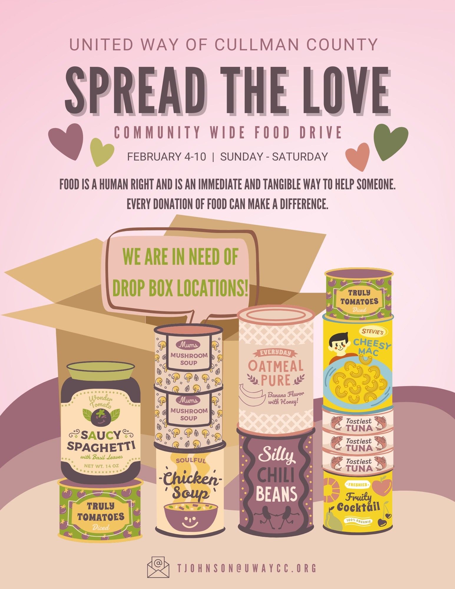 United Way hosting 2nd annual ‘Spread the Love’ communitywide food