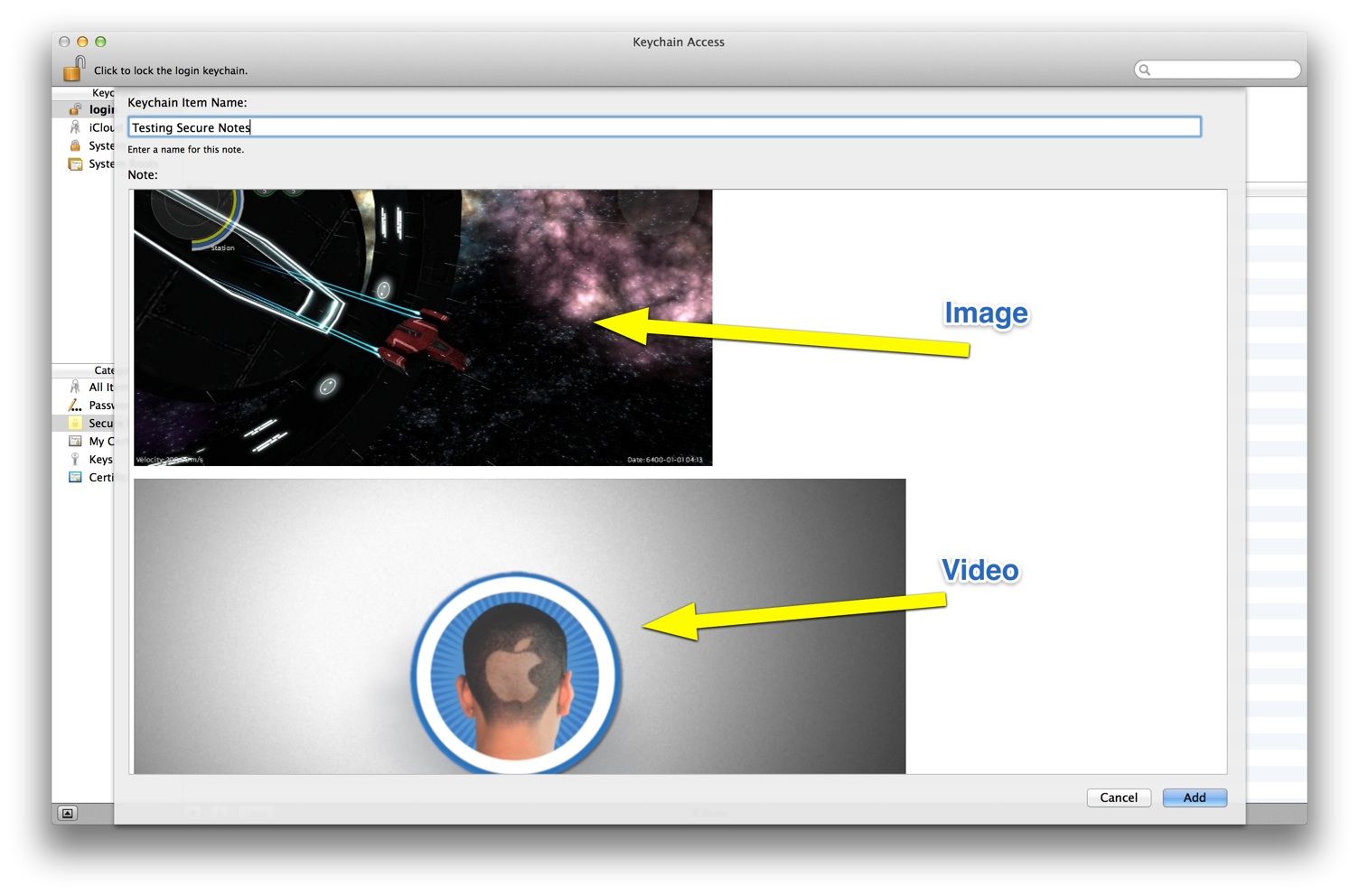 How To Add Images And Video To Keychain Secure Notes Cult of Mac