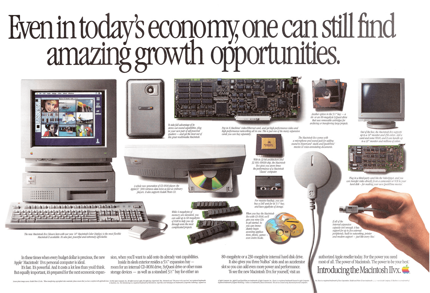 Today in Apple history Mac IIvx, the first Mac with a CDROM