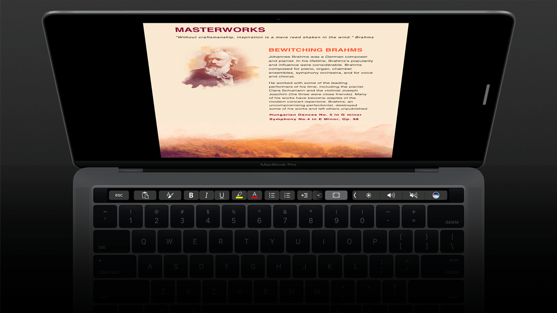 Microsoft Office now supports the MacBook Pro's Touch Bar