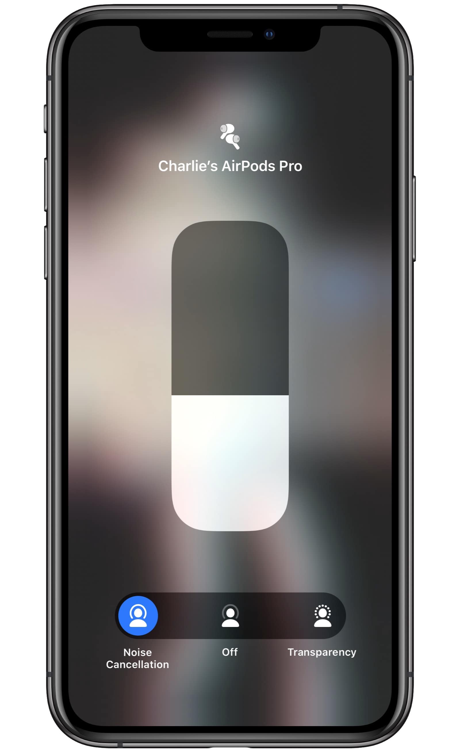 AirPods Pro Controls How To Use Noise Cancellation Transparency Mode