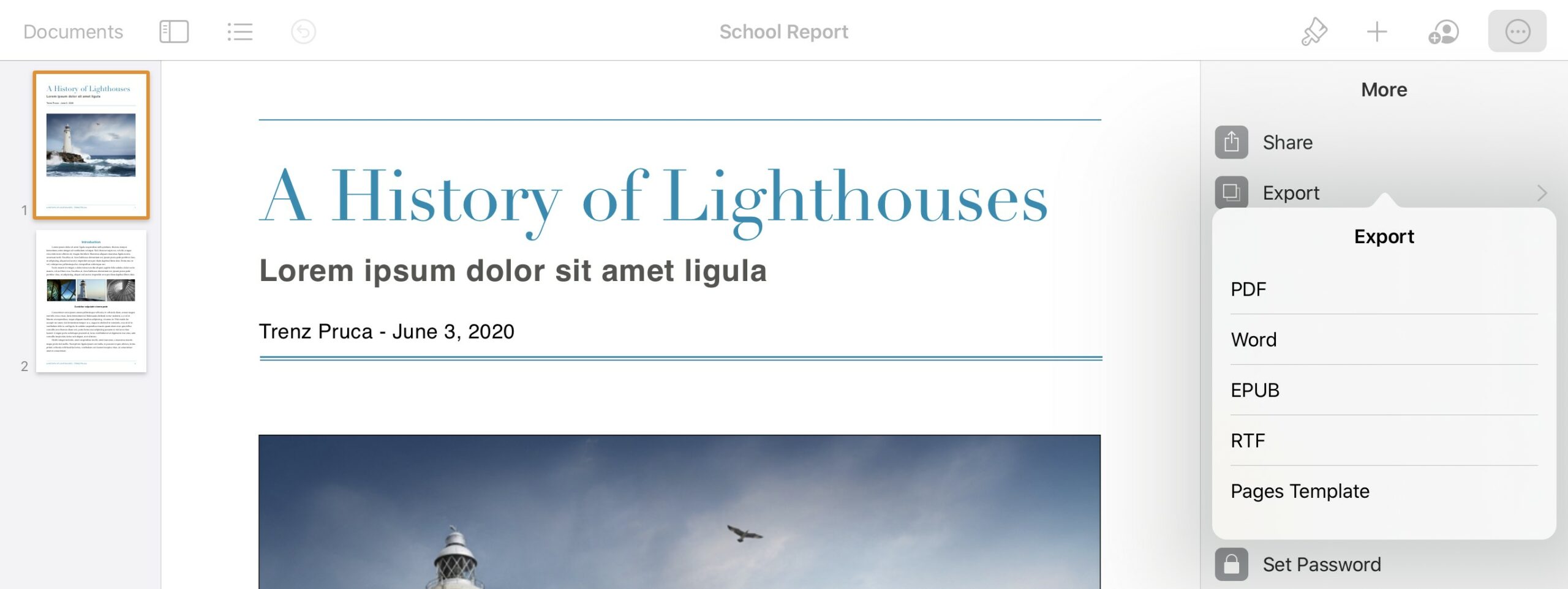 Save a Pages document that can be opened in Microsoft Word [Pro tip]