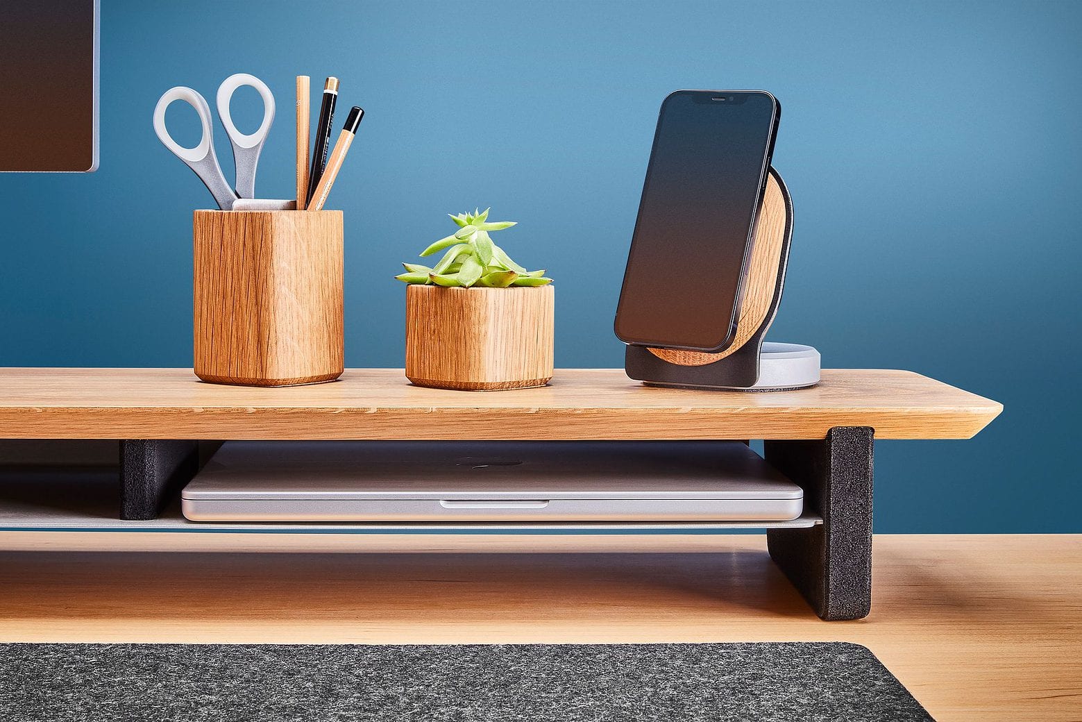 Add a touch of class to your setup with new whiteoak desk shelves Cult of Mac