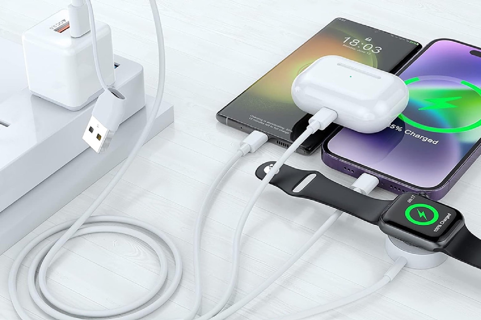 This 4tipped cable does USBC, Lightning and Apple Watch Cult of Mac