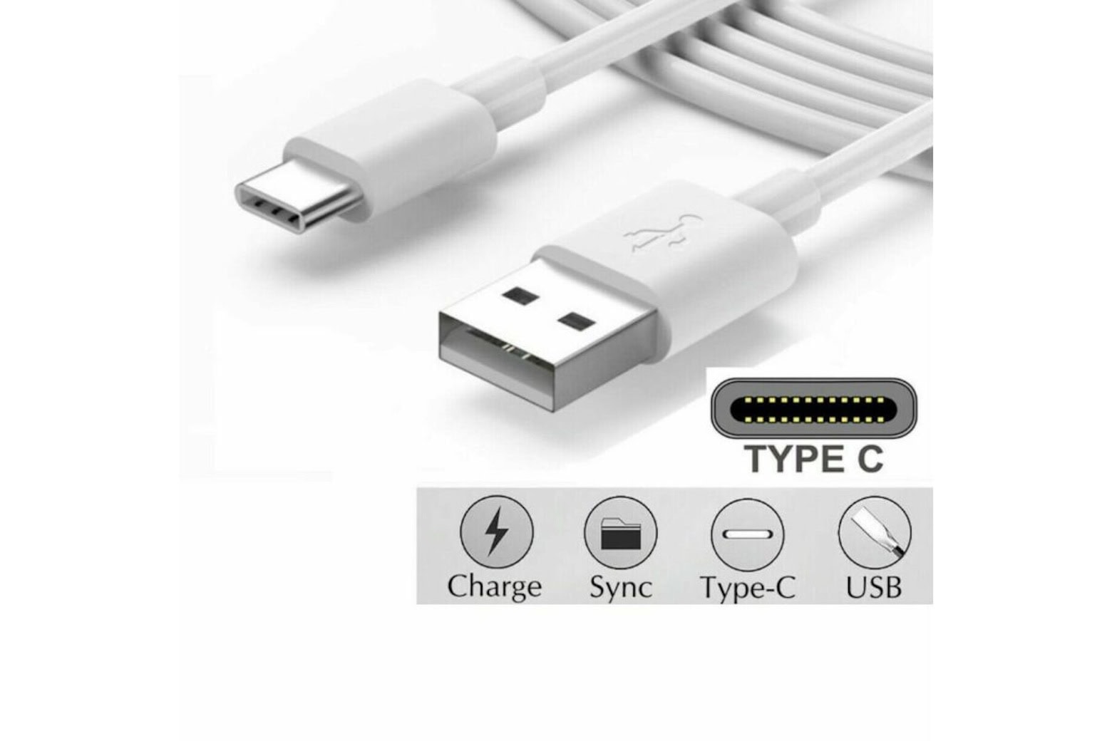 Sturdy USBA to USBC cable charges iPhones, Macs, iPads, more