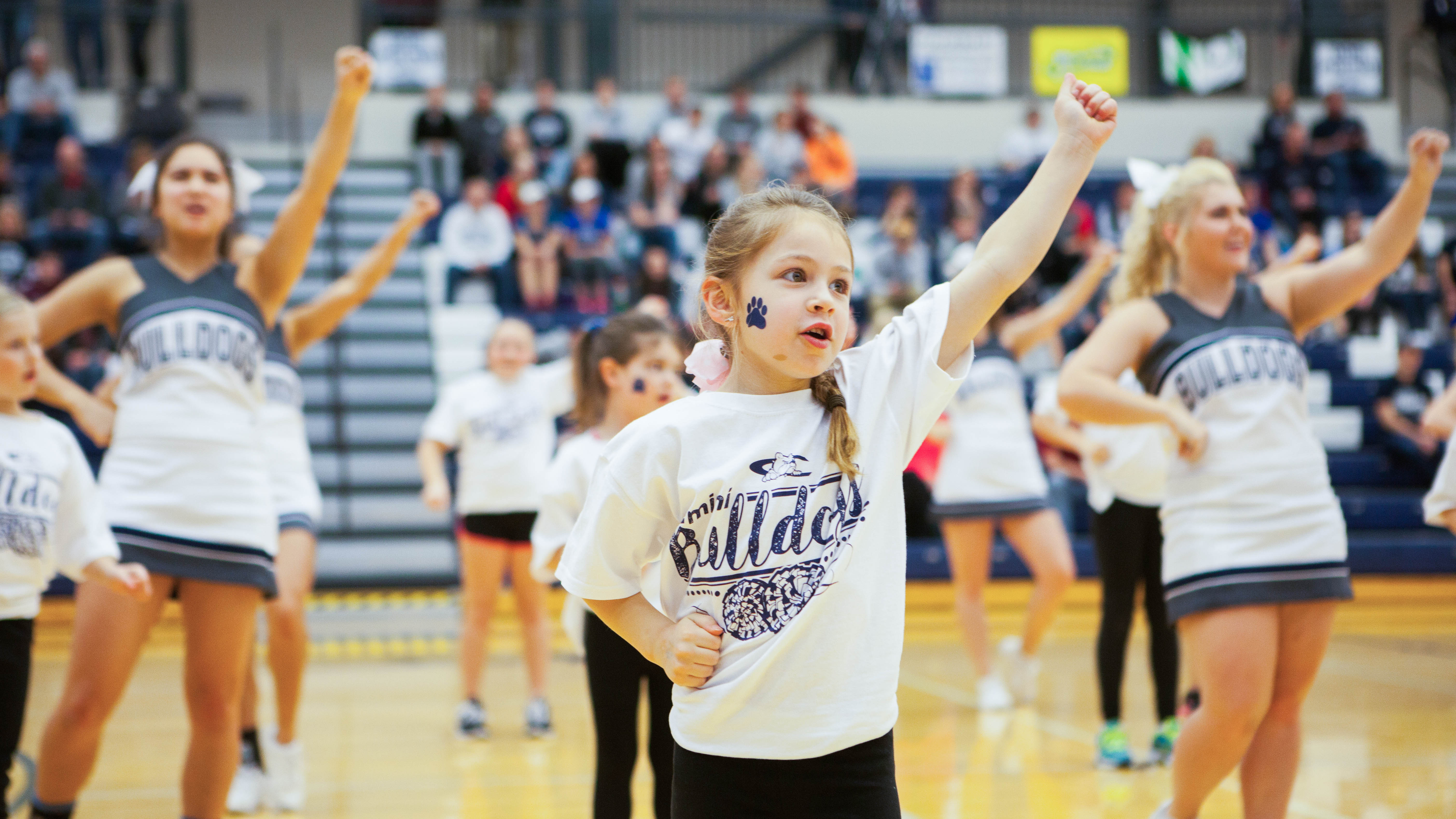 Bulldog Cheerleaders Host Mini Cheer Camp for Kids The Sower Newspaper