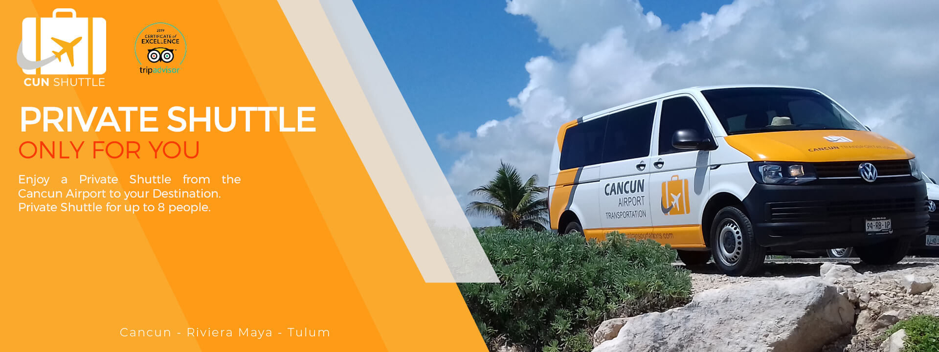 Private Cancun Airport Shuttle, Shuttle from Cancun Airport to Playa