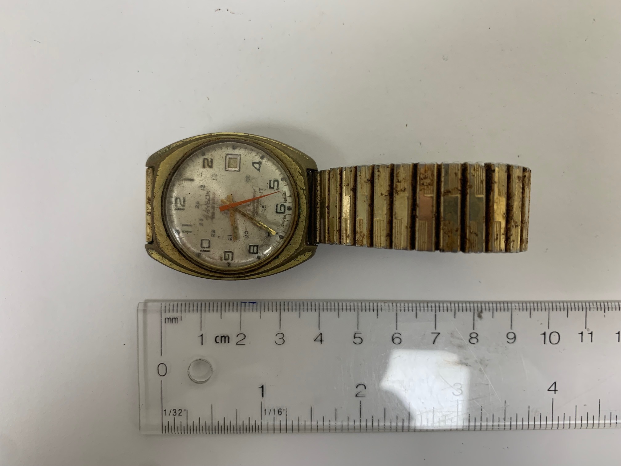 Gold 17 Jewels Watchface with Band (For Repair)